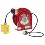 L 4545 123 7QC - 12/3 45' Premium Duty Quad Box Outlet Power Cord Reel